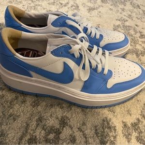Women’s blue Jordan 1 elevates never worn